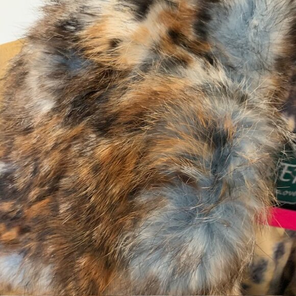 Overland Genuine Leather & Fur Jacket, Size Large - Picture 4 of 16